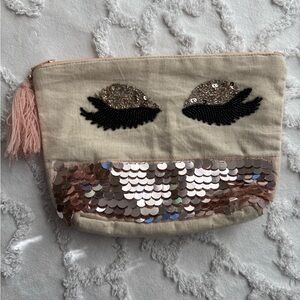 Sequins cosmetic pouch